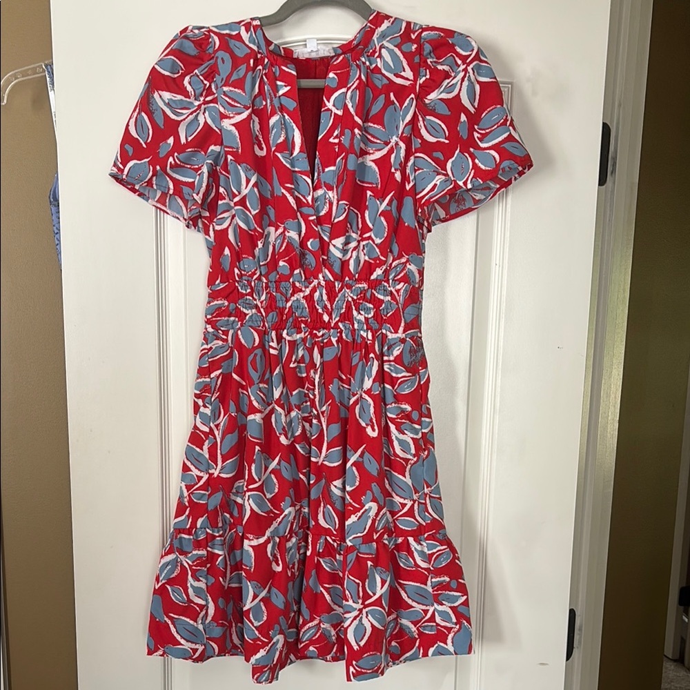 THML Red and Blue Floral Dress